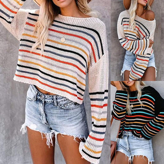 The Sorrento Striped Knit Sweater by WentSchmick