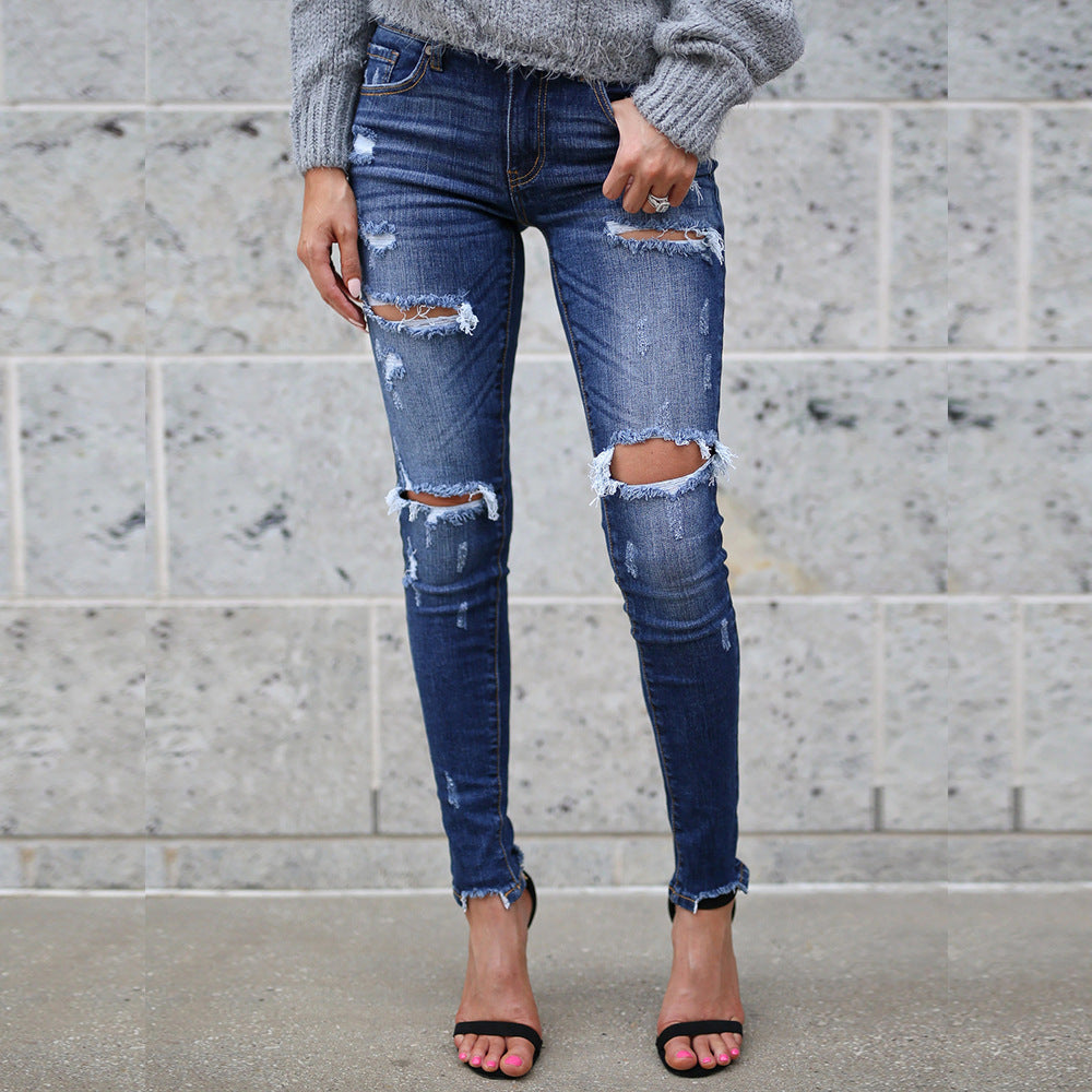 The Austinmer Washed Dark Denim Jeans by WentSchmick