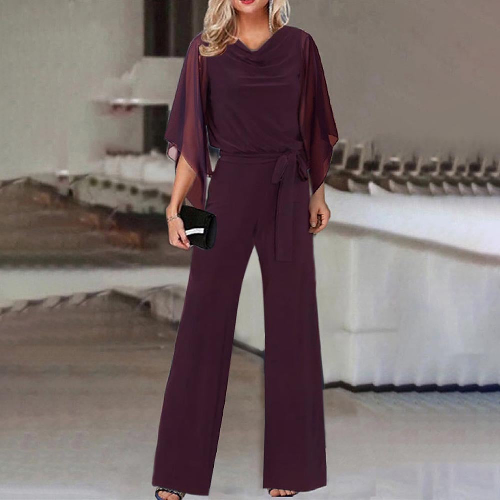 The Sanctuary Cove Lace-Up Straight-Leg Jumpsuit by WentSchmick