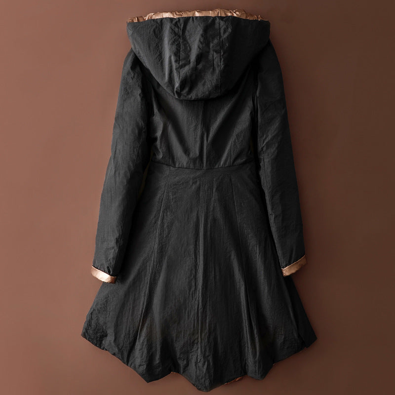 The Clare Glossy Reversible Down Coat by WentSchmick