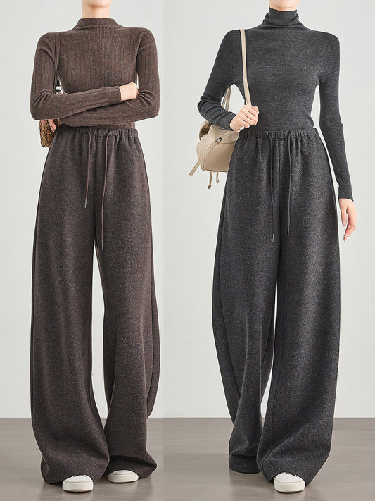 The Strahan Wool-Blend Tweed Straight Pants by WentSchmick