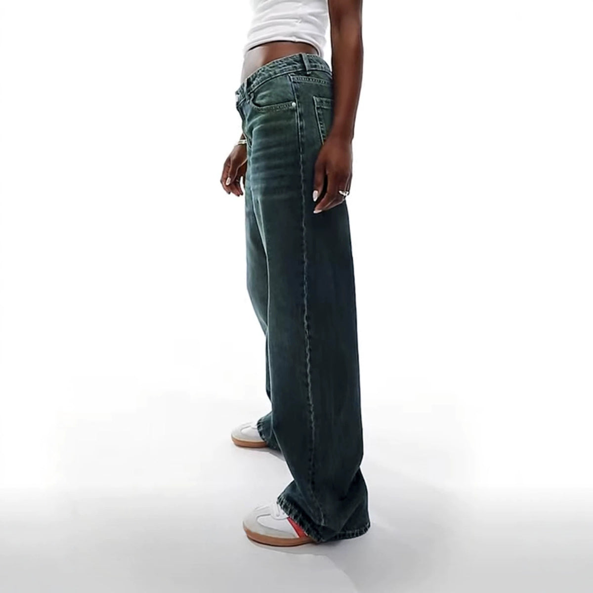 The Bangalow Washed Wide-Leg Jeans by WentSchmick