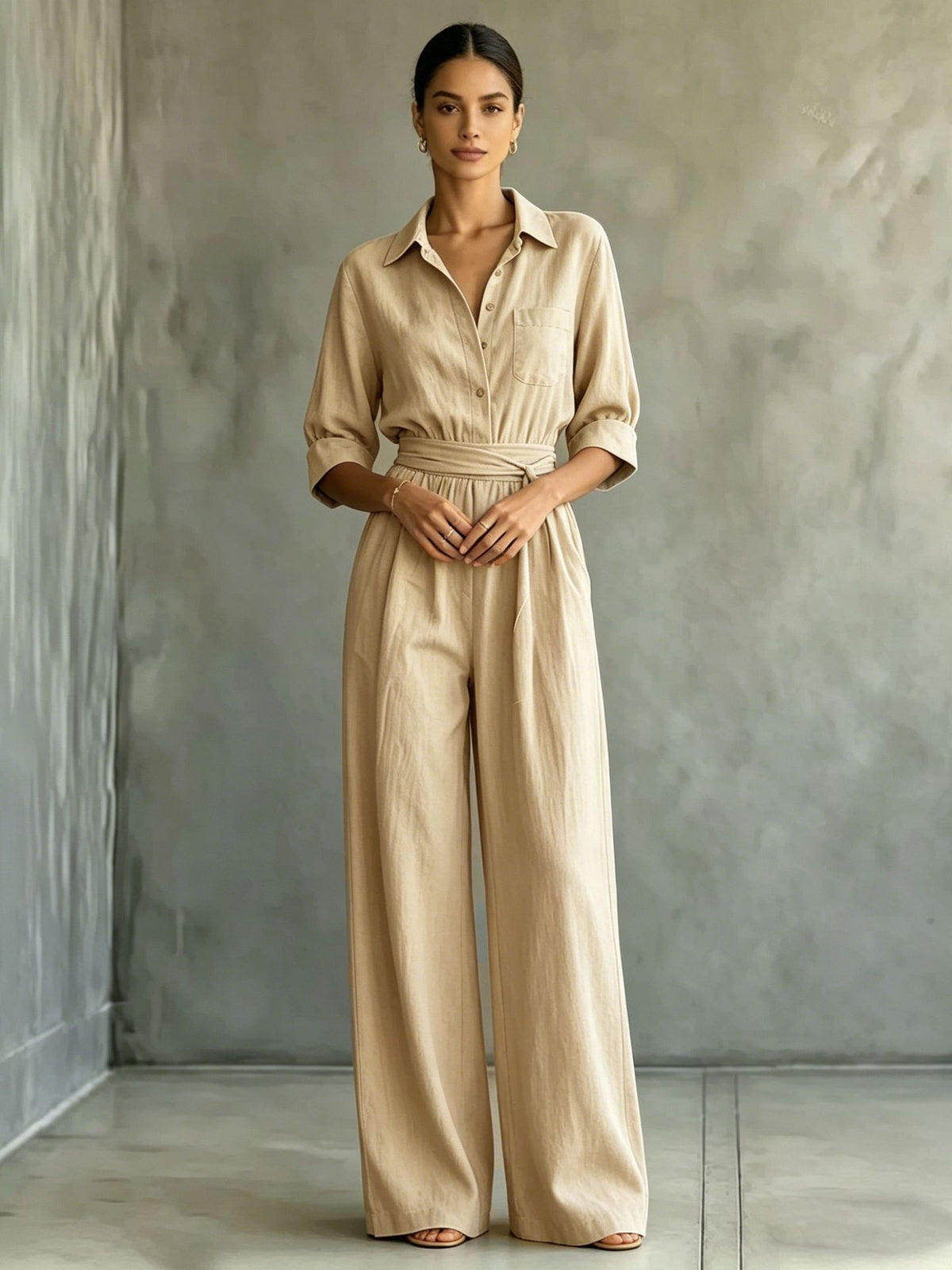 The Trinity Beach Loose Shirt Jumpsuit by WentSchmick