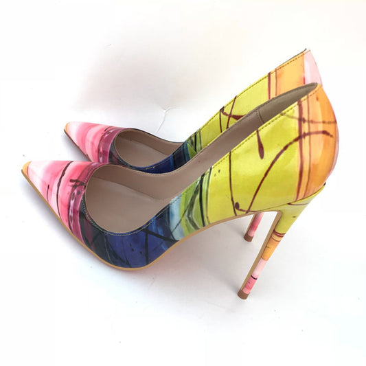 The Newtown Graffiti Pointed Stiletto by WentSchmick