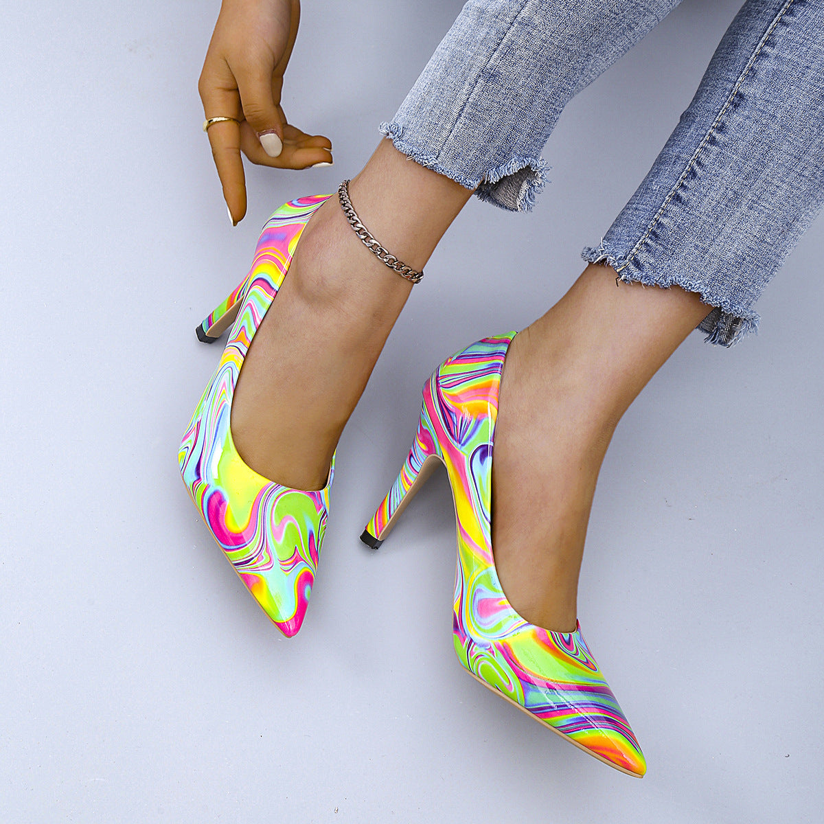 The Rose Bay Art-Print Pointed Heel by WentSchmick