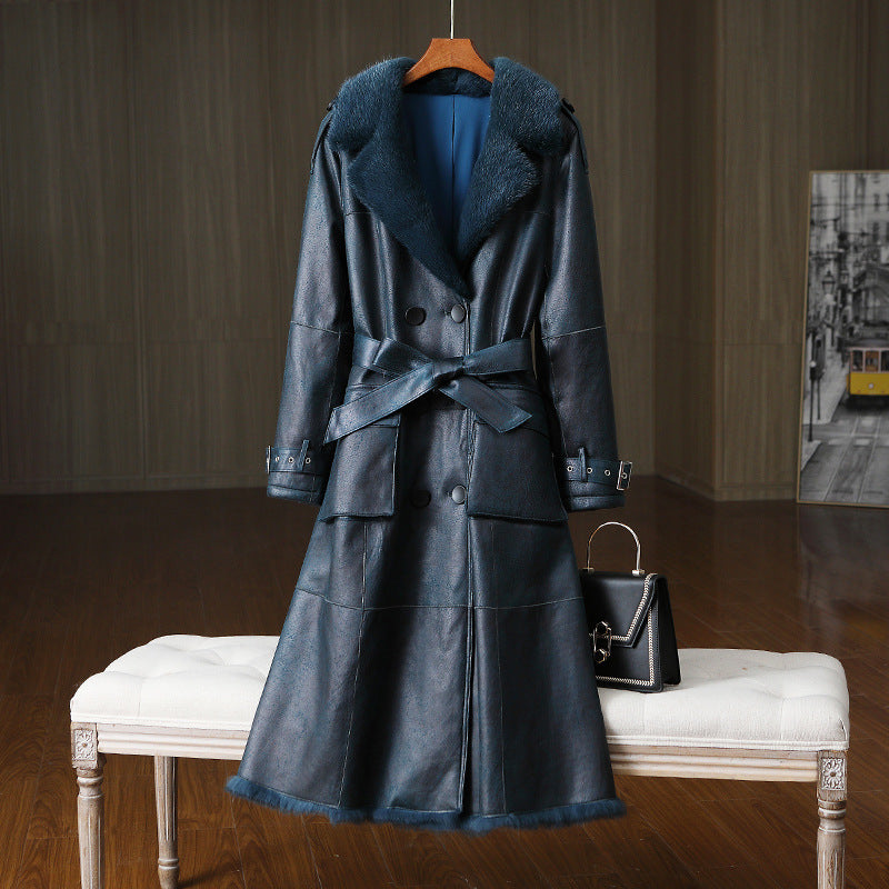 The Mount Buller Long Rabbit Fur Coat by WentSchmick