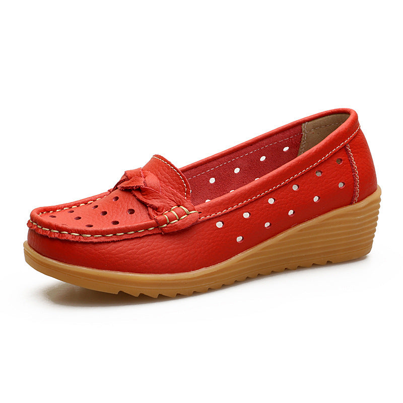 The Noosa Leather Wedge Loafer by WentSchmick