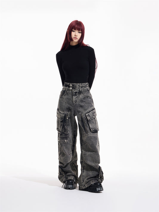 The Brunswick Multi-Pocket Wide-Leg Jeans by WentSchmick