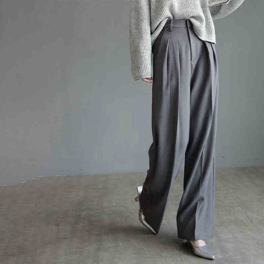 The Southbank Floor-Length Straight Suit Pants by WentSchmick