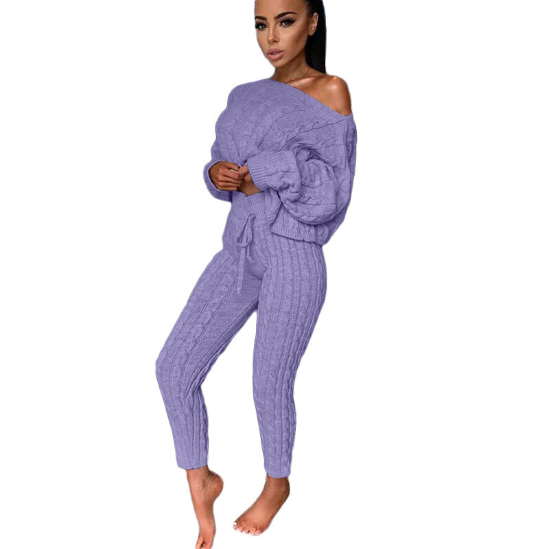 The Healesville Knit Cardigan Tracksuit Set by WentSchmick