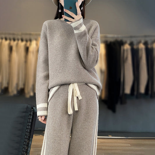 The Bruny Knit Wool Sweater and Pants Set by WentSchmick