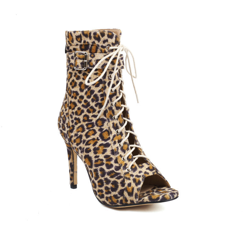 The Kings Cross Lace-Up Peep-Toe Bootie by WentSchmick