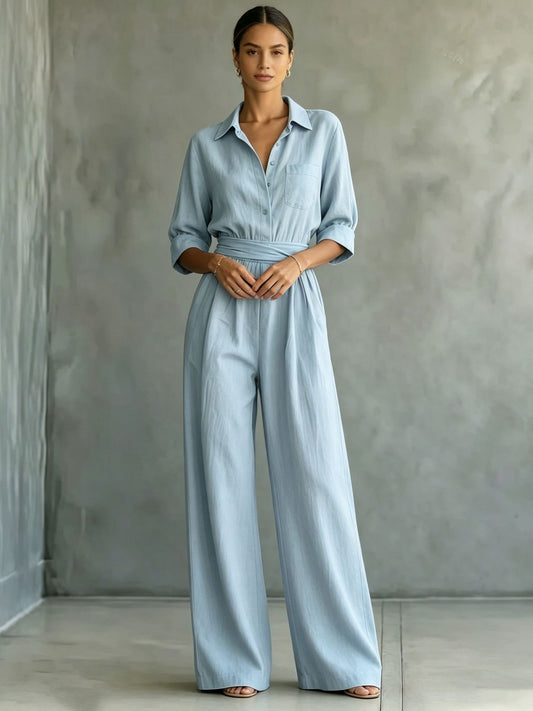 The Trinity Beach Loose Shirt Jumpsuit by WentSchmick