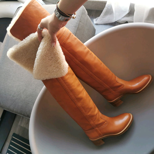 The Hampton Plush-Lined Over-the-Knee Boots by WentSchmick
