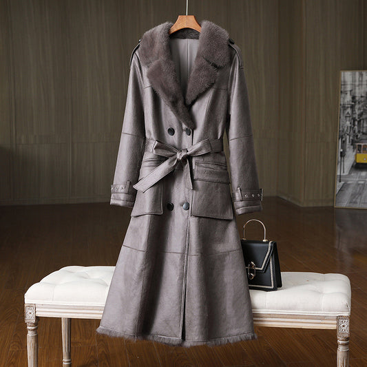 The Mount Buller Long Rabbit Fur Coat by WentSchmick