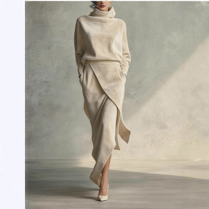 The Kyneton Suede-Look A-Line Midi Dress by WentSchmick