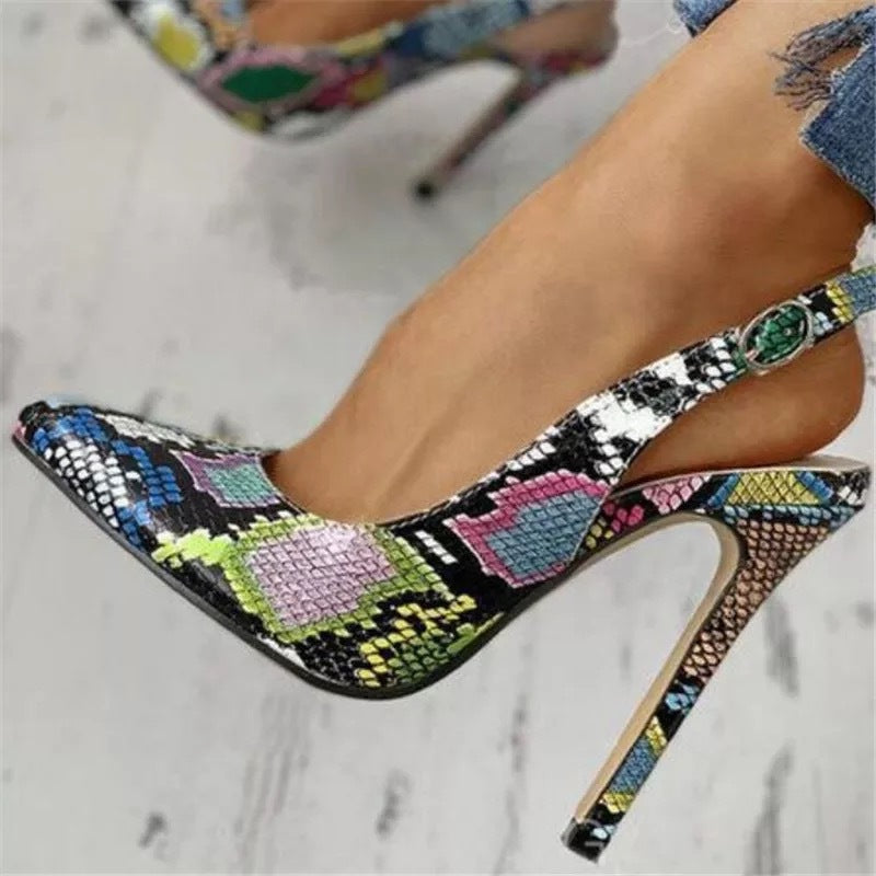 The Armadale Snake Print Pointed Pump by WentSchmick