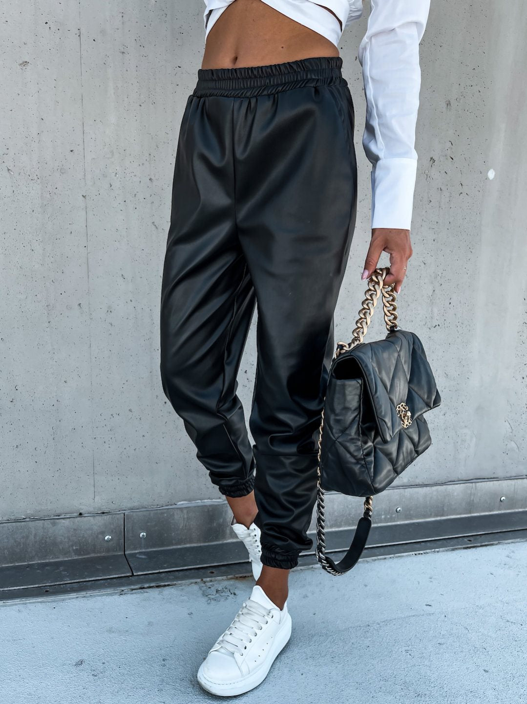 The Erskineville Faux Leather Pencil Pants by WentSchmick