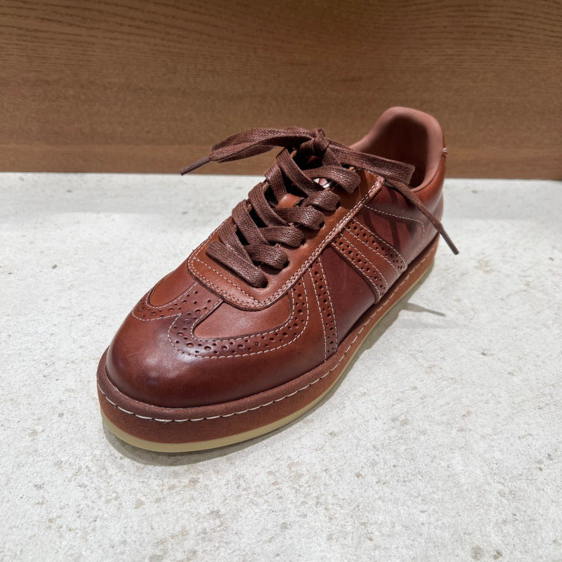 The Caloundra Leather Platform Sneaker by WentSchmick