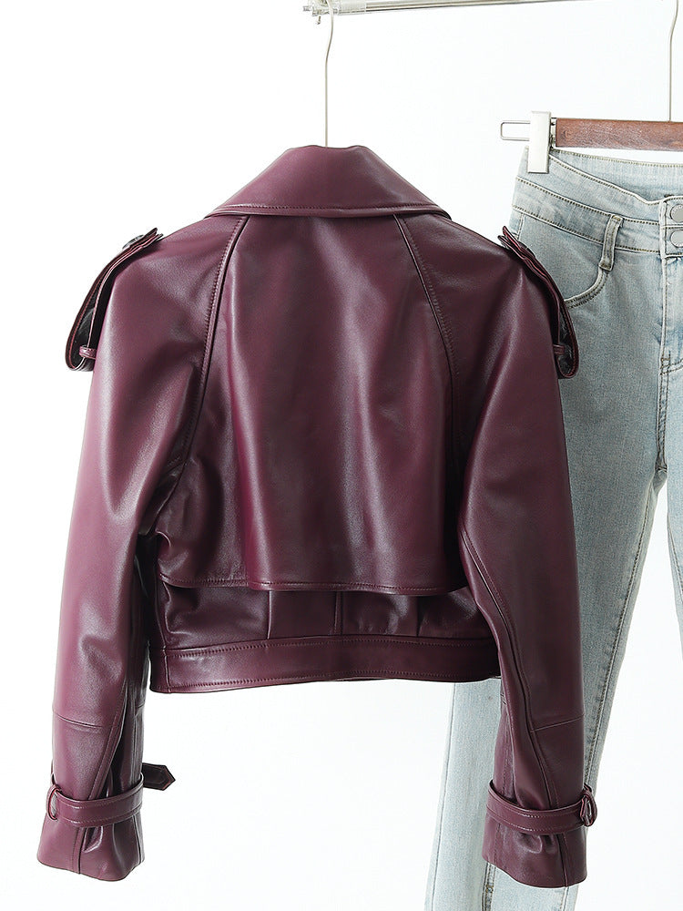 The Kingston Oversized Sheepskin Leather Jacket by WentSchmick