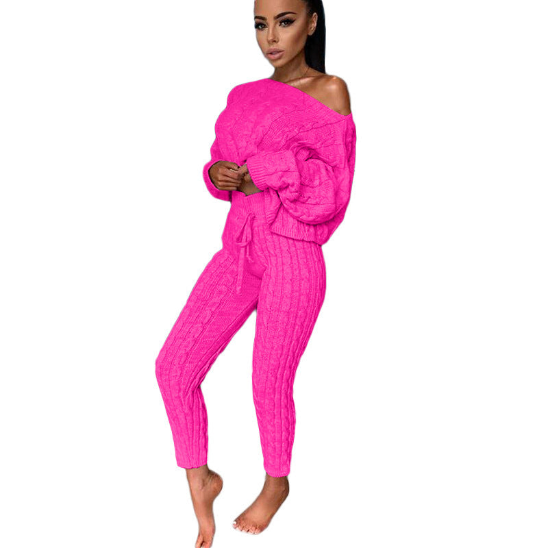 The Healesville Knit Cardigan Tracksuit Set by WentSchmick