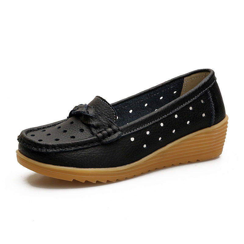 The Noosa Leather Wedge Loafer by WentSchmick