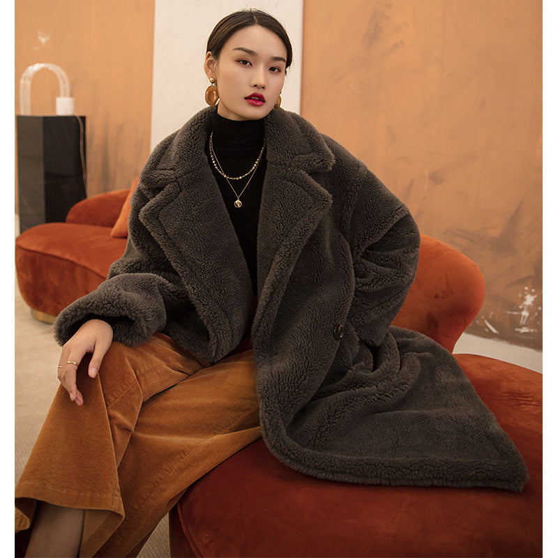 The Northwood Relaxed Grey Wool Coat by WentSchmick