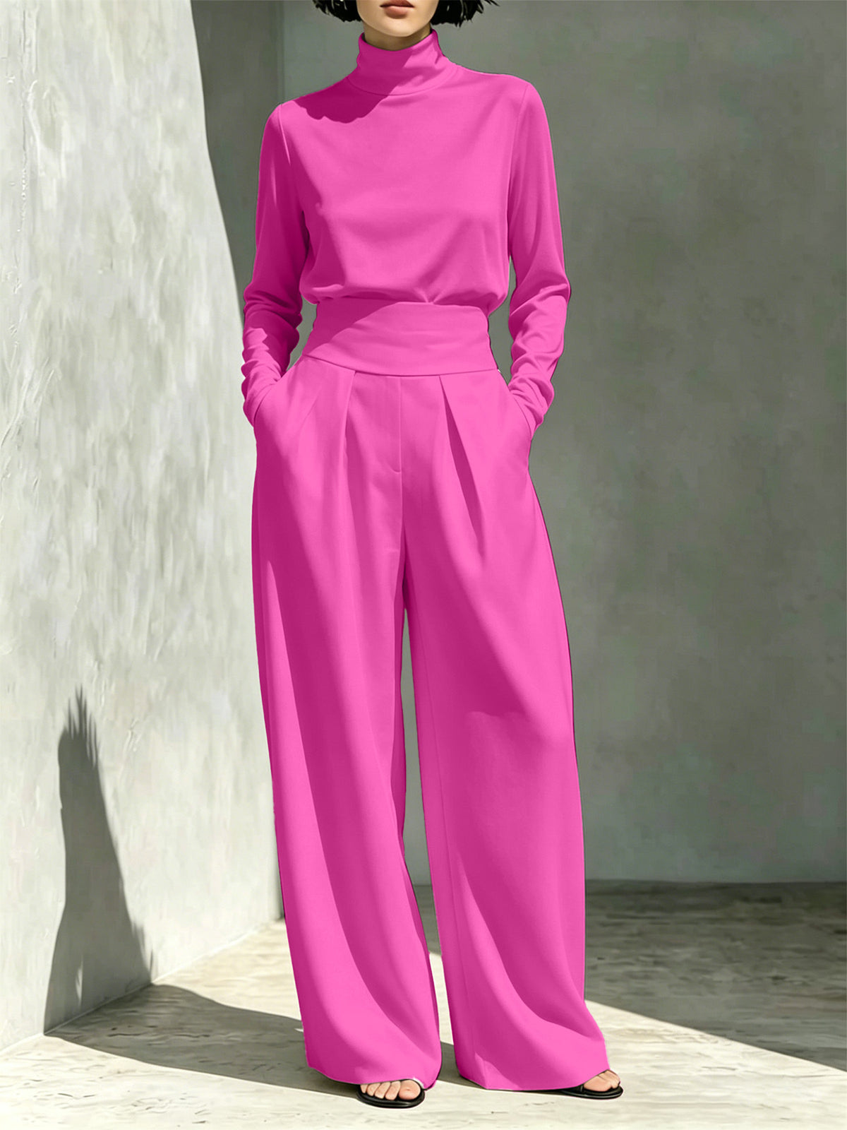 The Swanbourne High-Neck Top and Pants Set by WentSchmick