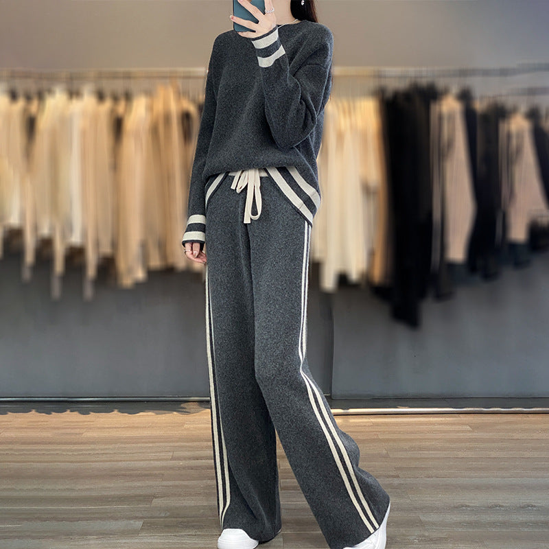 The Bruny Knit Wool Sweater and Pants Set by WentSchmick