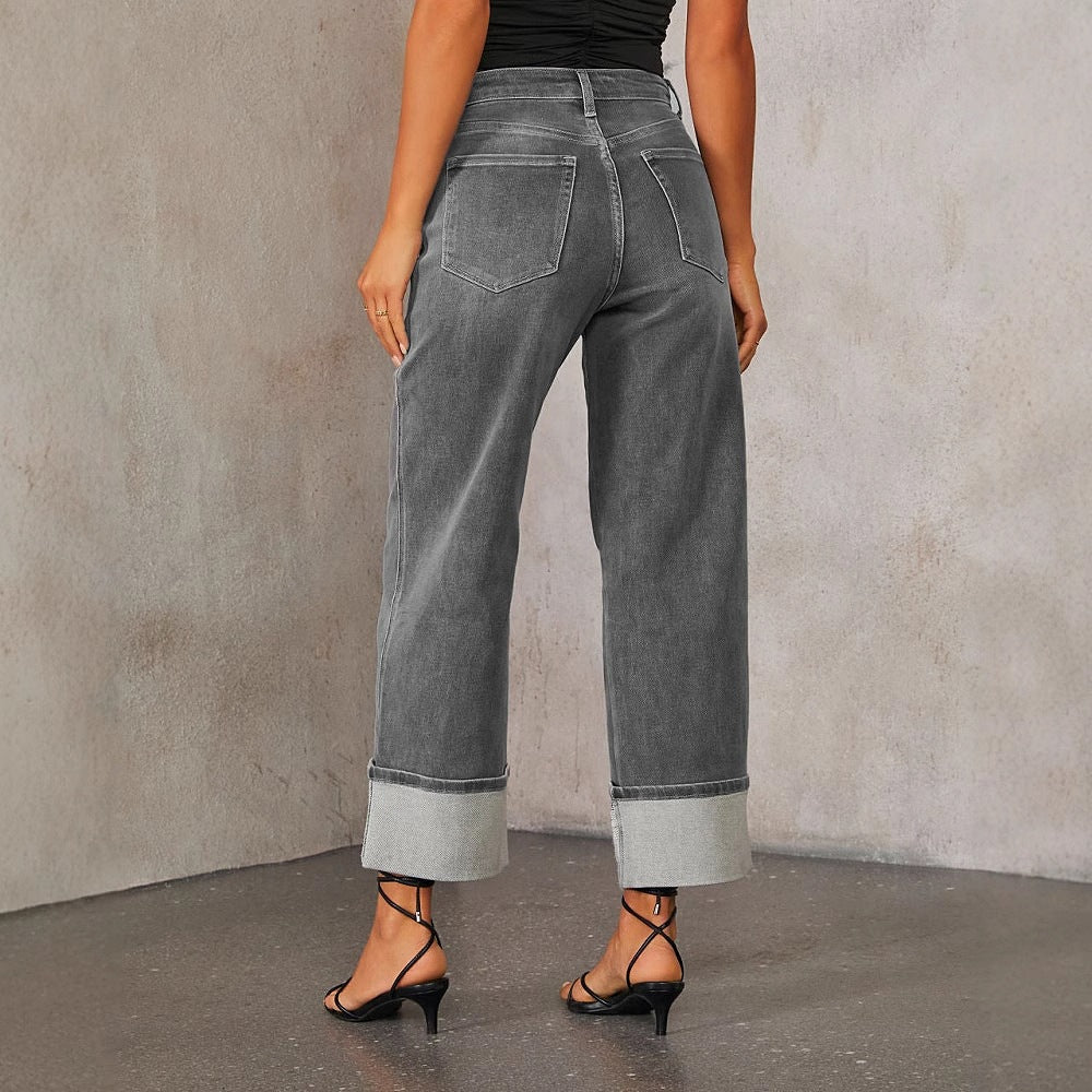 The Canterbury Retro Cuffed Straight Jeans by WentSchmick