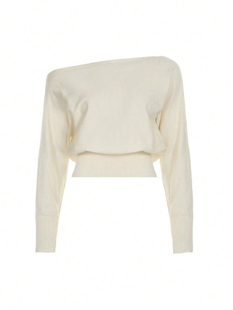 The Terrigal Asymmetric Off-Shoulder Sweater by WentSchmick