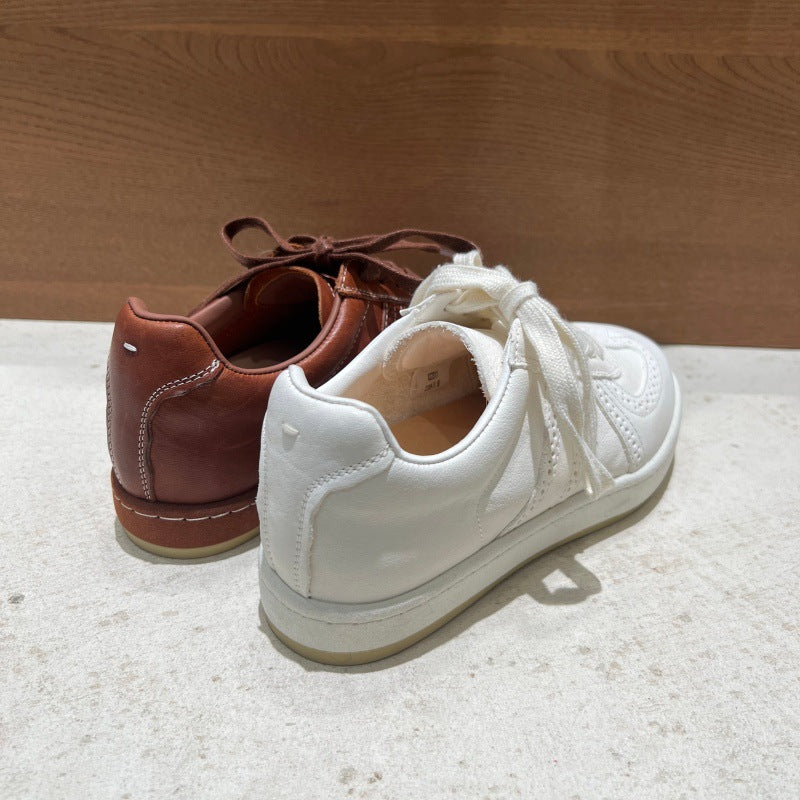 The Caloundra Leather Platform Sneaker by WentSchmick
