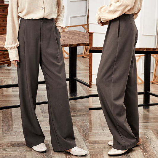 The Wollstonecraft High-Waist Wide-Leg Trousers by WentSchmick