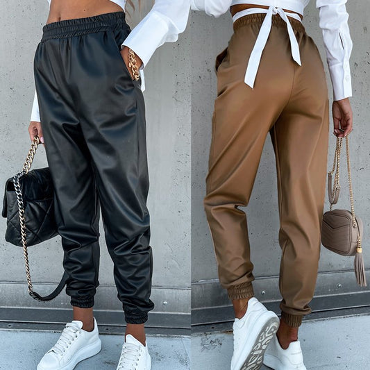 The Erskineville Faux Leather Pencil Pants by WentSchmick