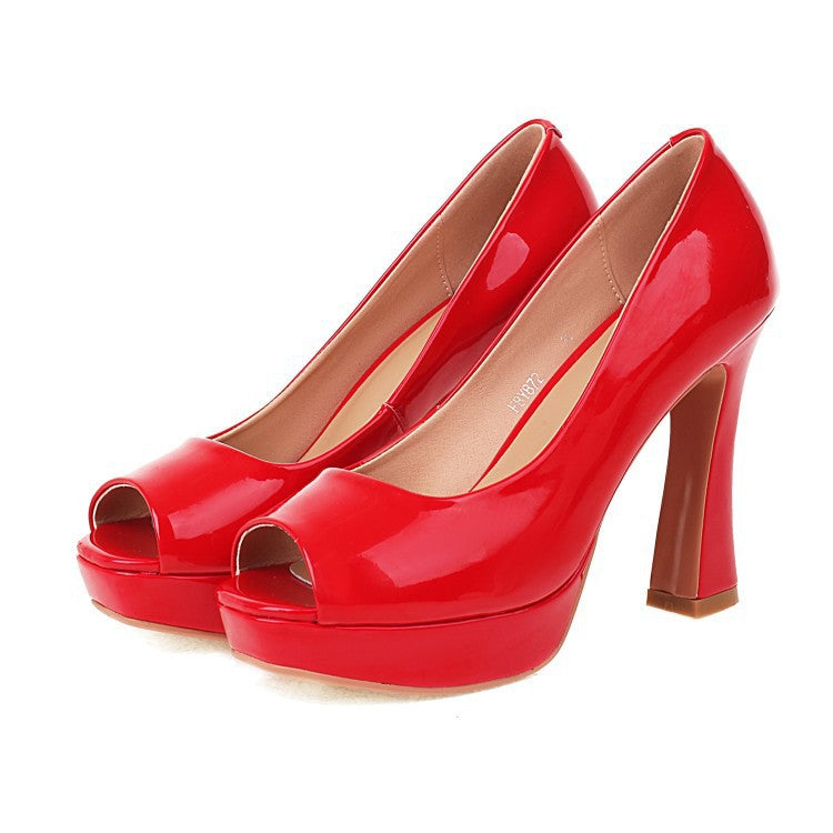 The Cremorne Peep-Toe Stiletto Pumps by WentSchmick