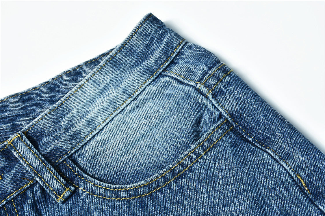 The McMahons Point Ripped Mid-Rise Pencil Jeans by WentSchmick