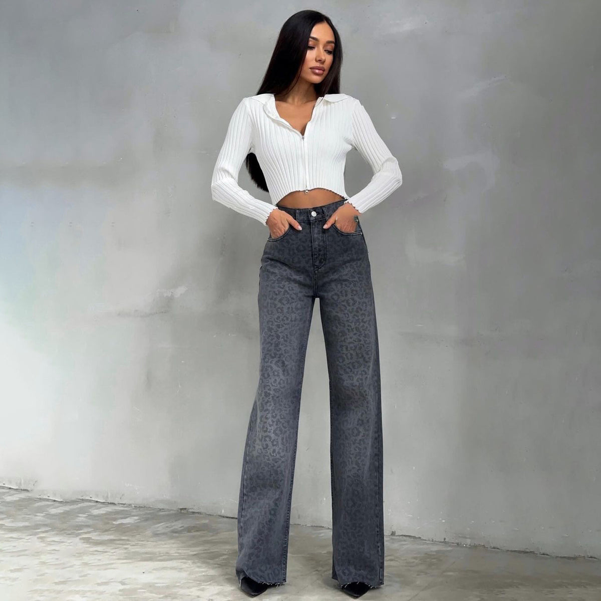 The Albert Park Leopard Slim Jeans by WentSchmick
