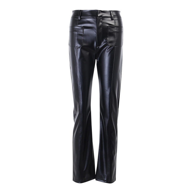 The Alexandria Two-Pocket Faux Leather Pants by WentSchmick