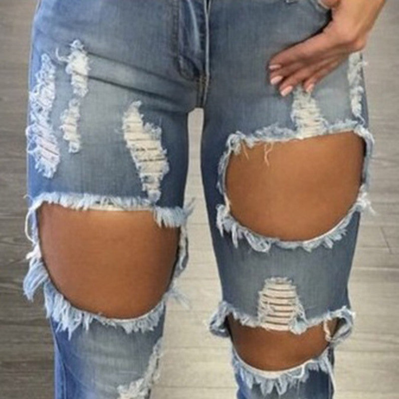 The Collaroy Ripped Skinny Jeans by WentSchmick