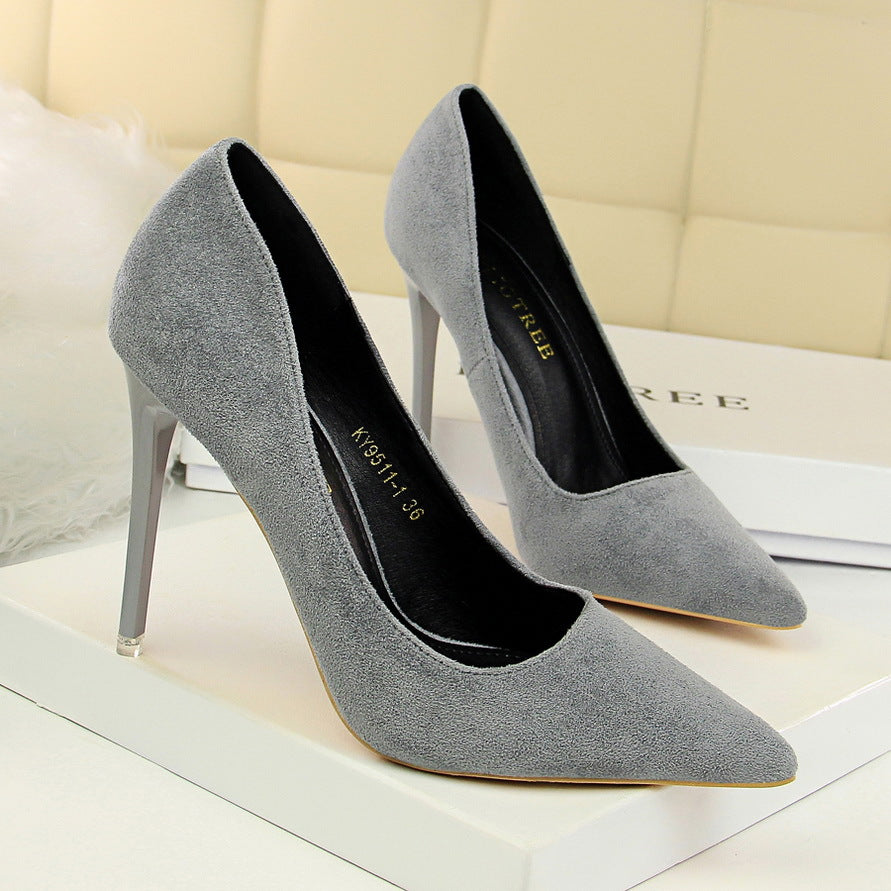 The Woollahra Pointed Suede Stiletto by WentSchmick