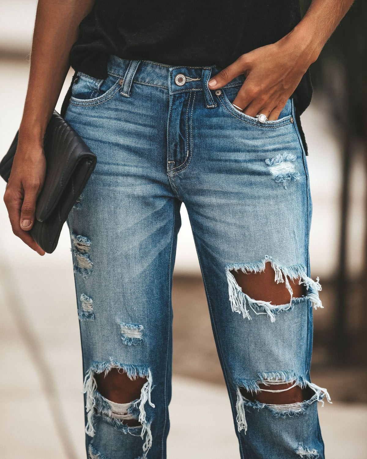 The Currumbin Distressed Ripped Jeans by WentSchmick