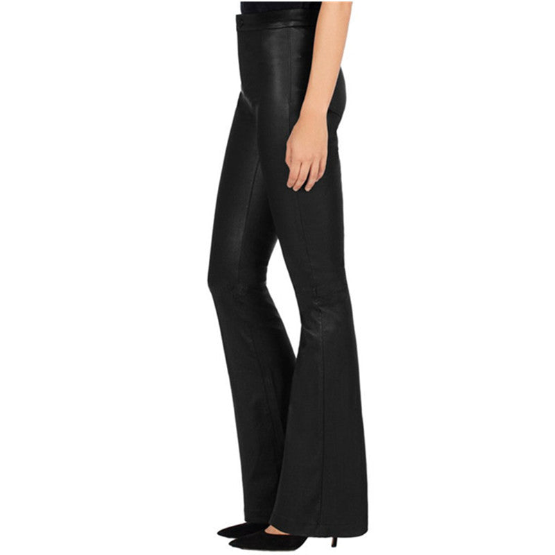 The Enmore Faux Leather Flared Pants by WentSchmick