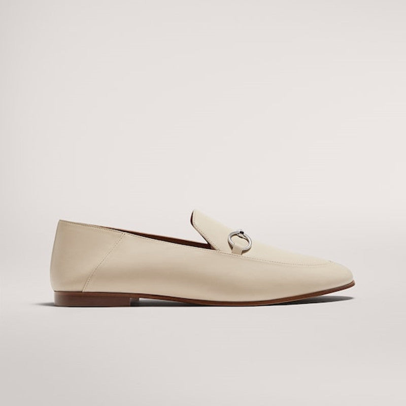 The Huskisson Leather Buckle Flat by WentSchmick