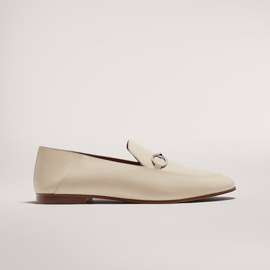The Huskisson Leather Buckle Flat by WentSchmick
