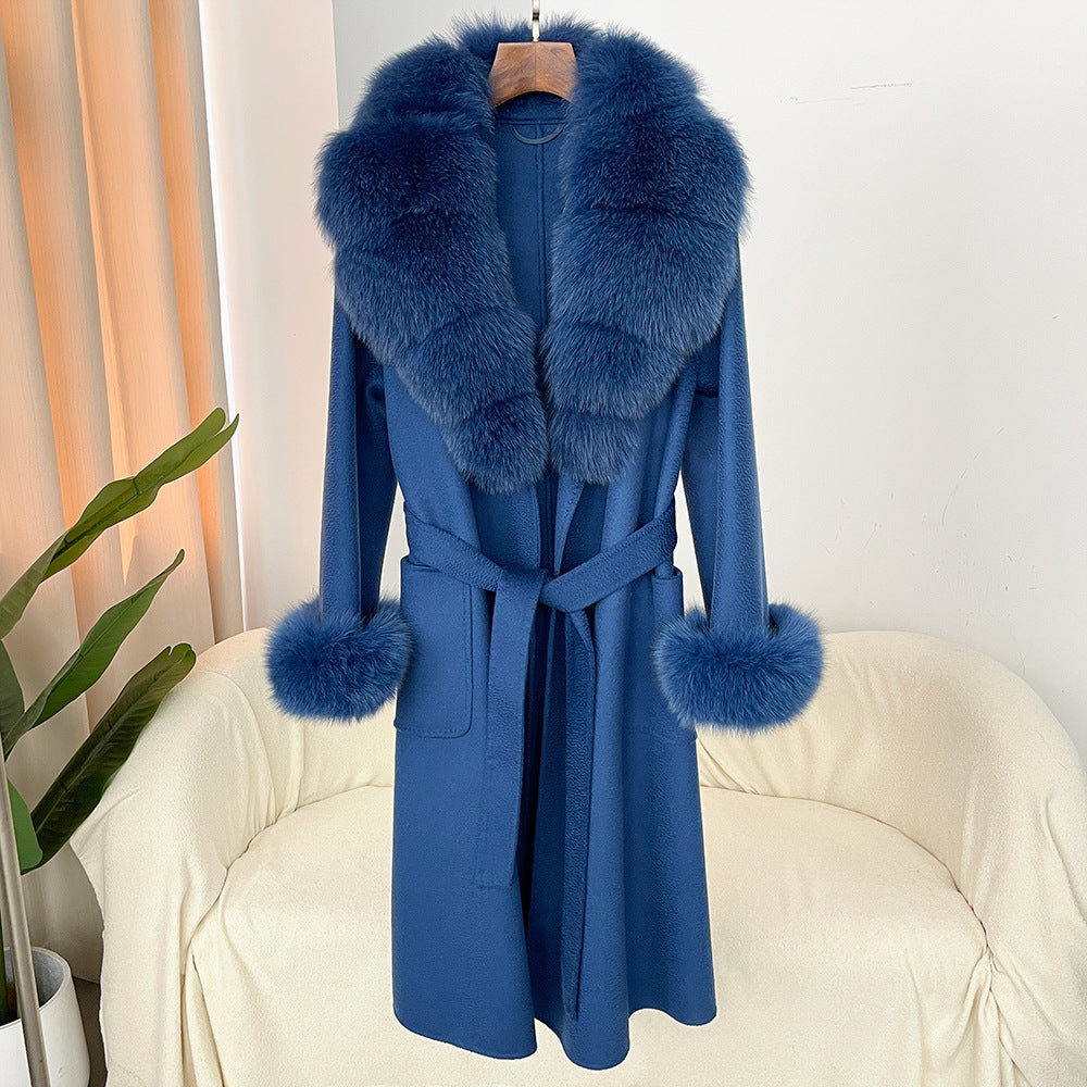 The Sandy Bay Water-Ripple Long Wool Coat by WentSchmick
