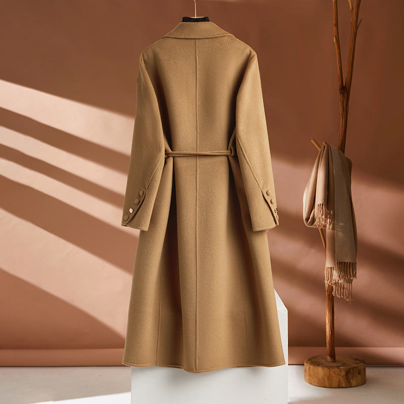 The Launceston Long Notch-Collar Wool Coat by WentSchmick