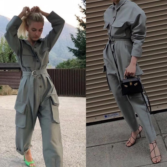 The Williamstown Shirt-Style Wide-Leg Jumpsuit by WentSchmick