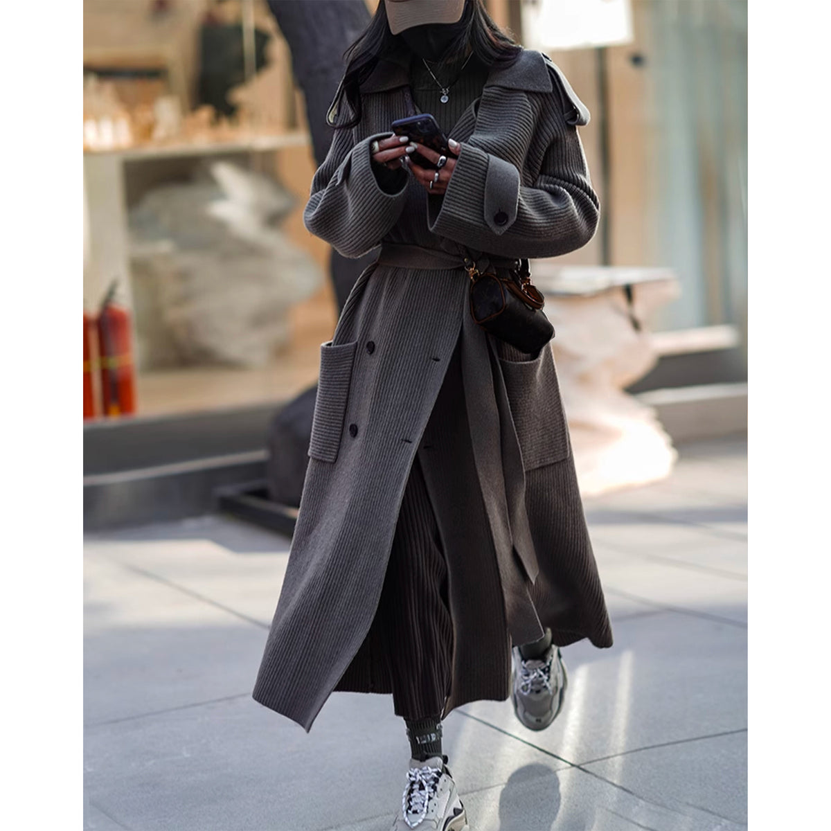 The Bicheno Long Heavy Knit Cardigan by WentSchmick