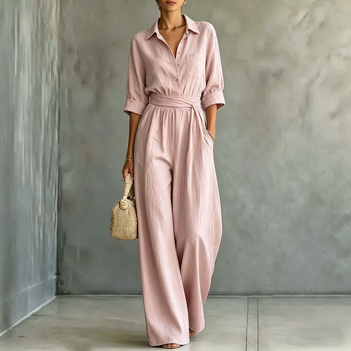 The Trinity Beach Loose Shirt Jumpsuit by WentSchmick