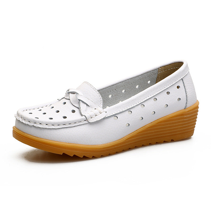 The Noosa Leather Wedge Loafer by WentSchmick